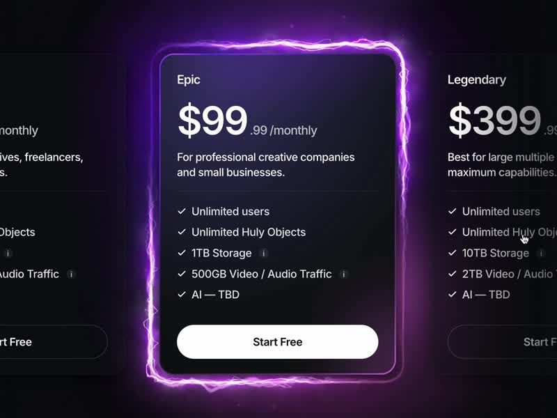 Huly'a pricing page