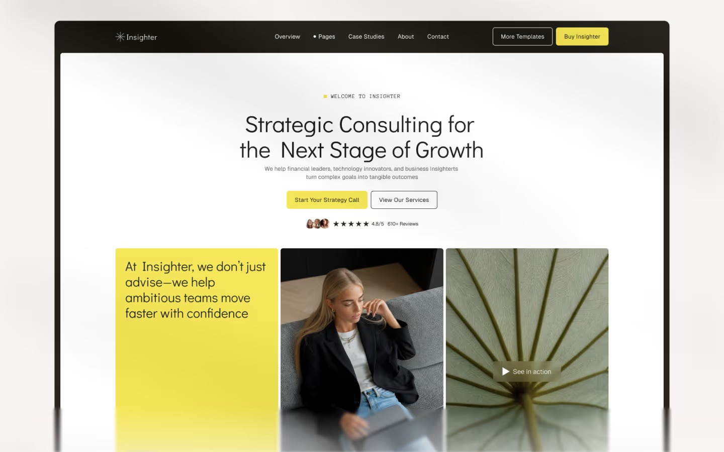 Insighter - Webflow HTML website template Image 0