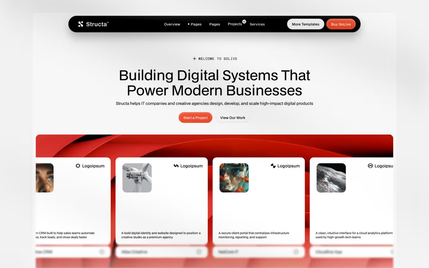 Structa - Webflow HTML website template Image 0