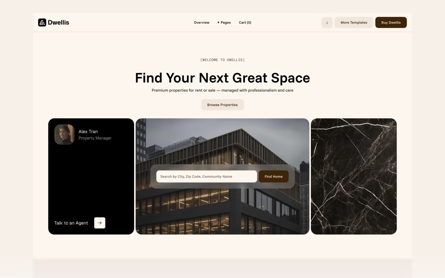 Dwellis - Webflow Ecommerce website template Image 0
