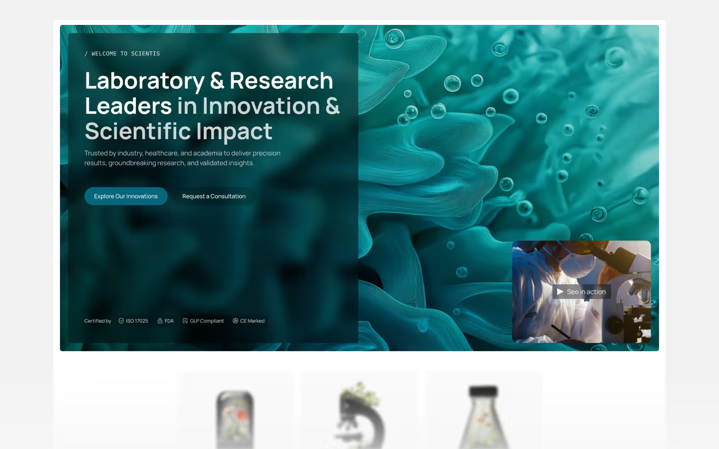 Scientis - Webflow Ecommerce website template Image 0