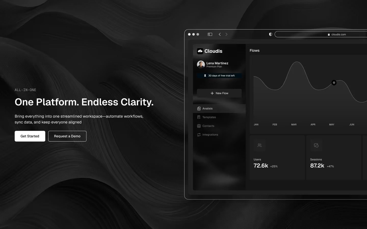 Cloudis - Webflow E-Commerce Website Template Image 1