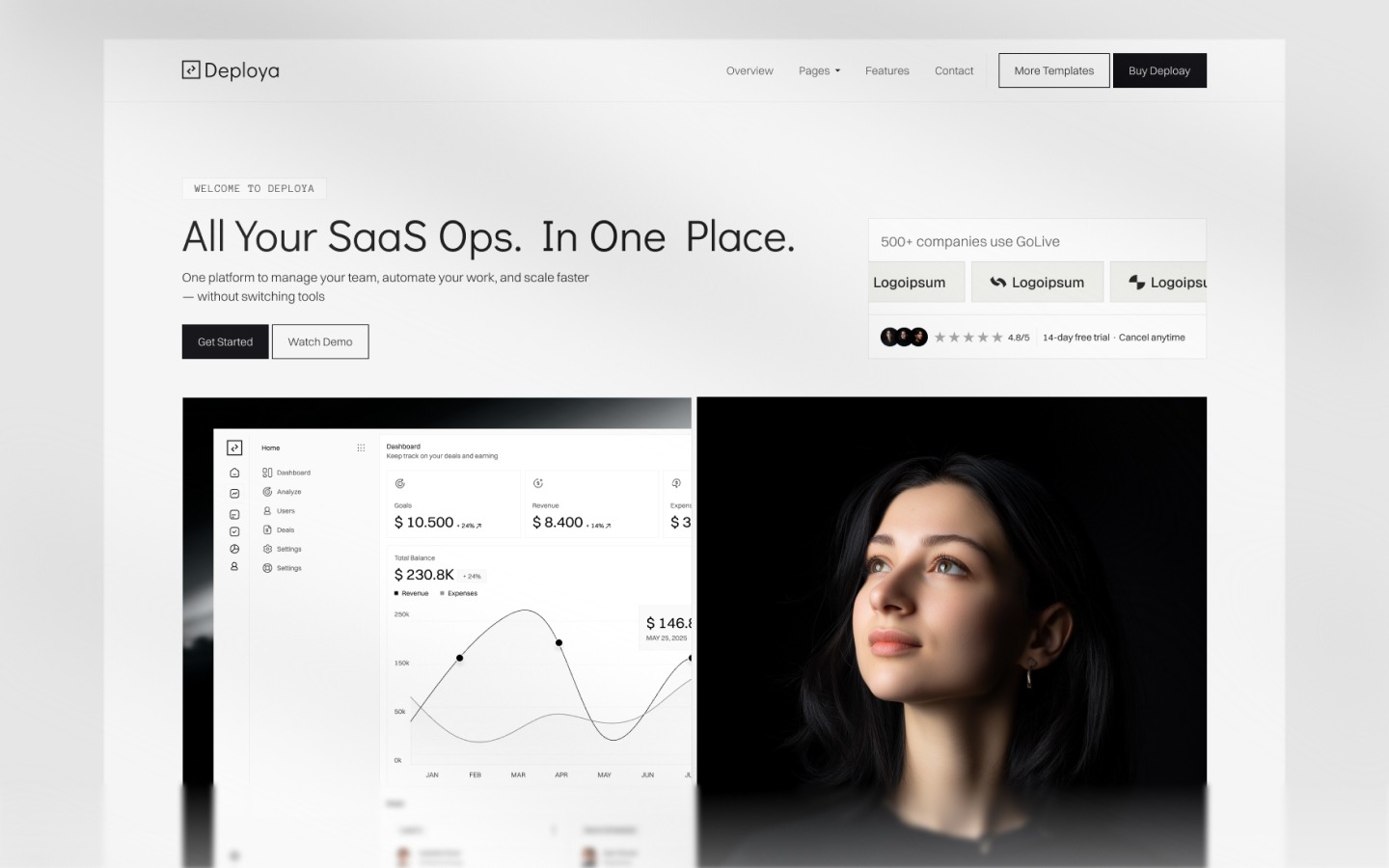 Deploya - Webflow HTML website template Image 0