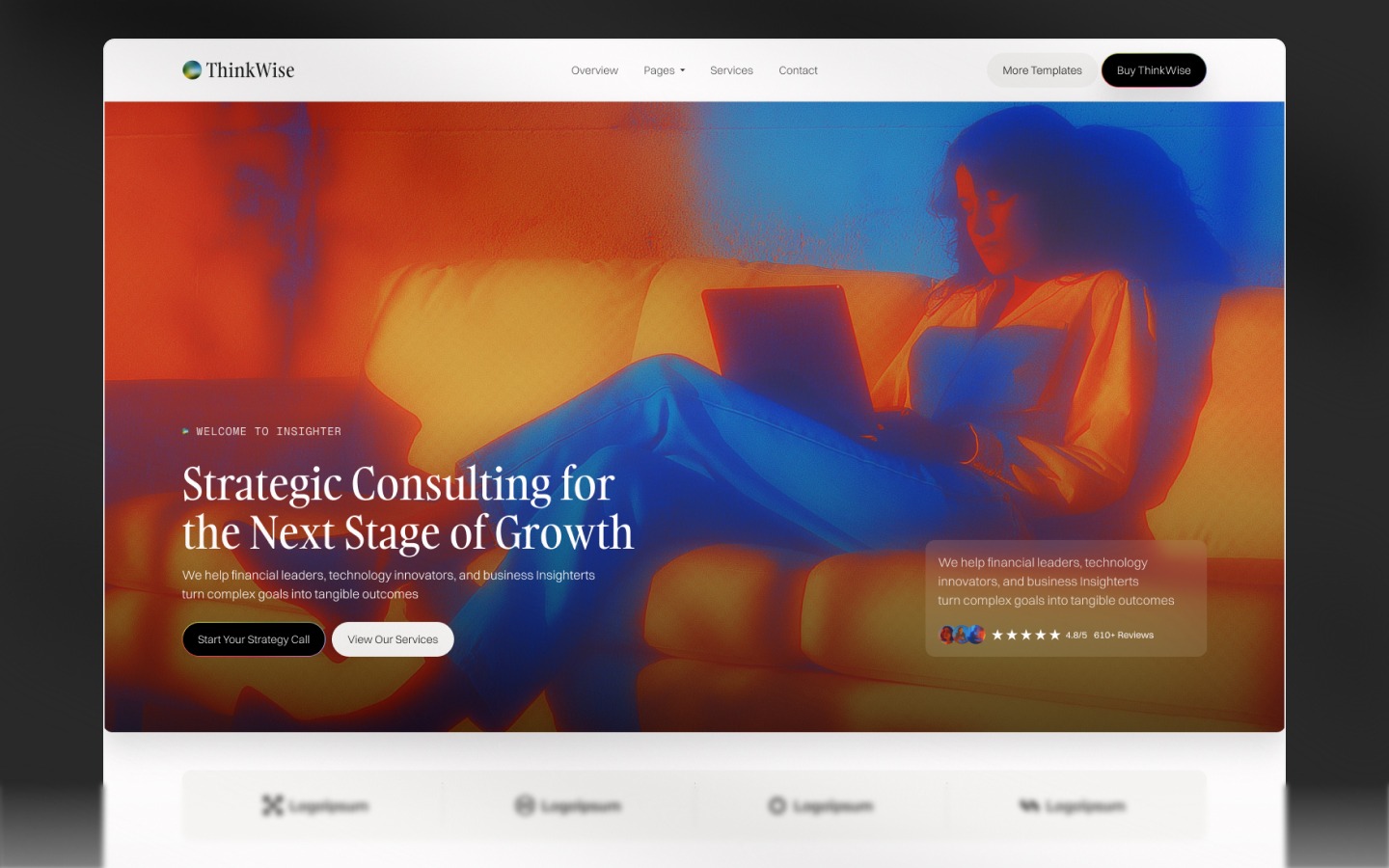 ThinkWise - Webflow HTML website template Image 0