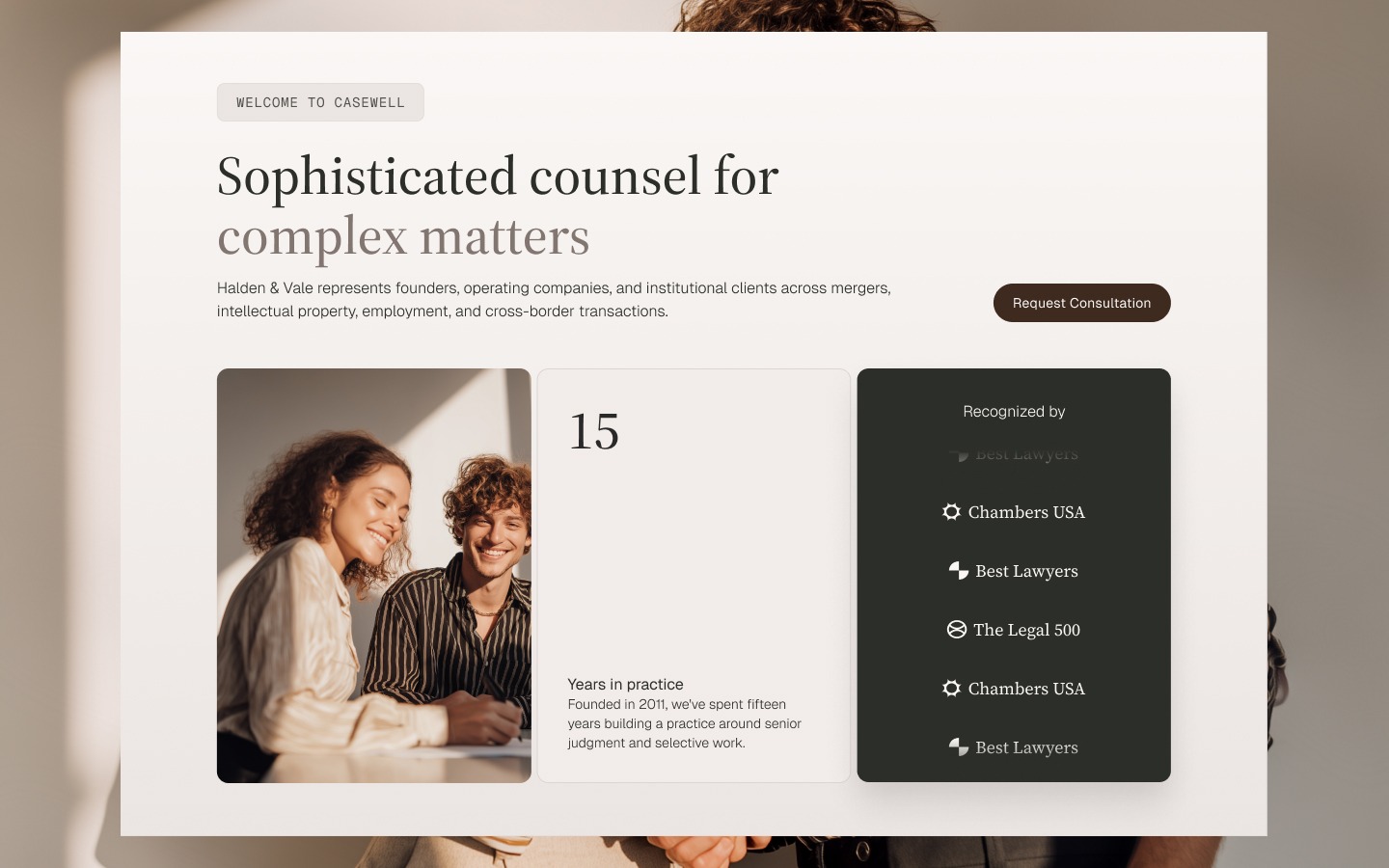 CaseWell - Webflow HTML website template Image 1