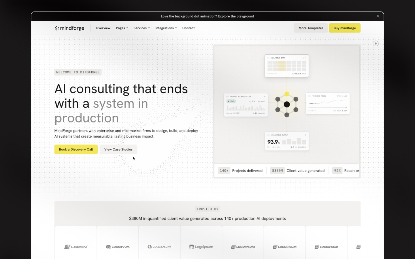 Mindforge - Webflow HTML website template Image 1