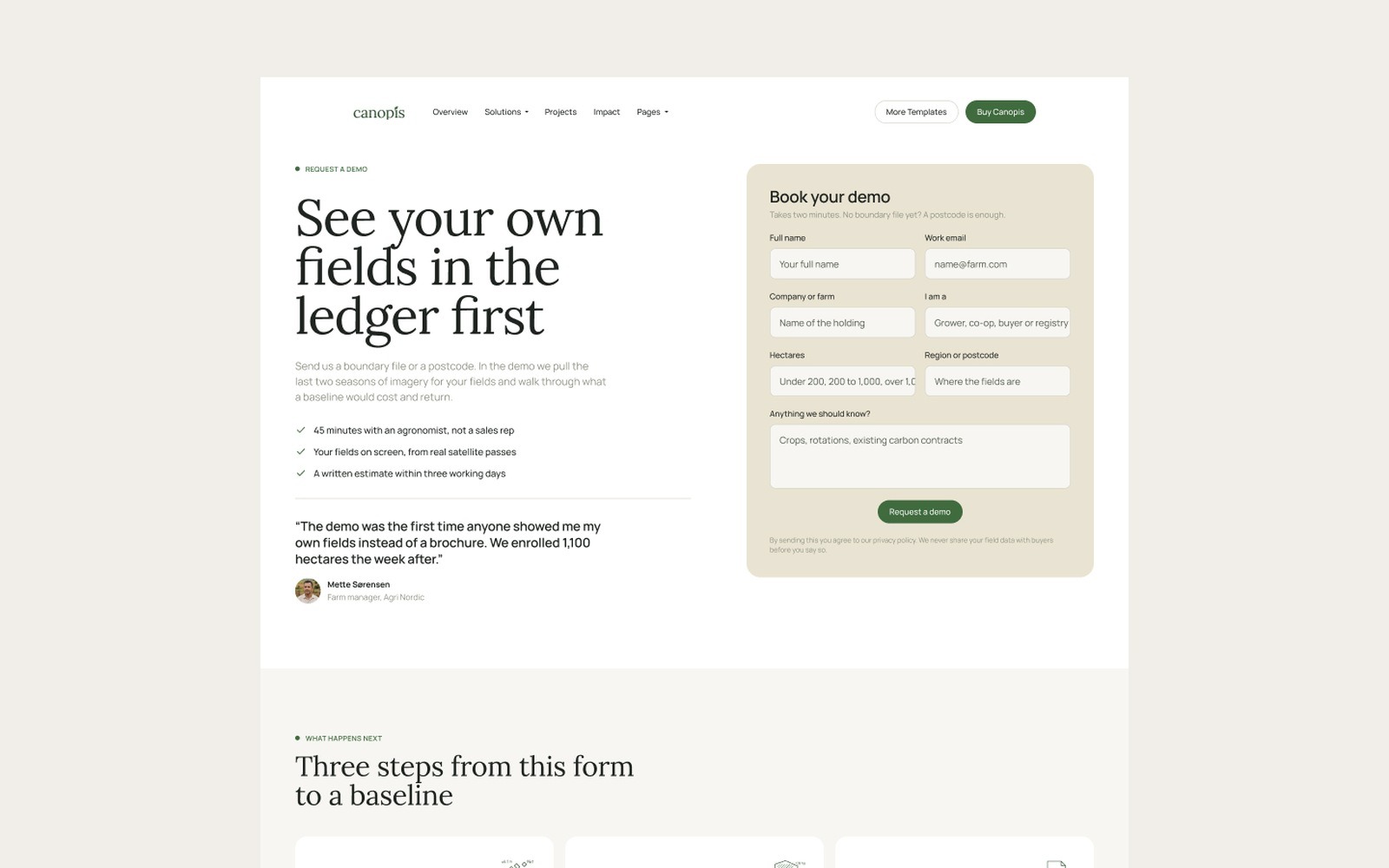 Canopis: Climate Tech Website Template Image 4
