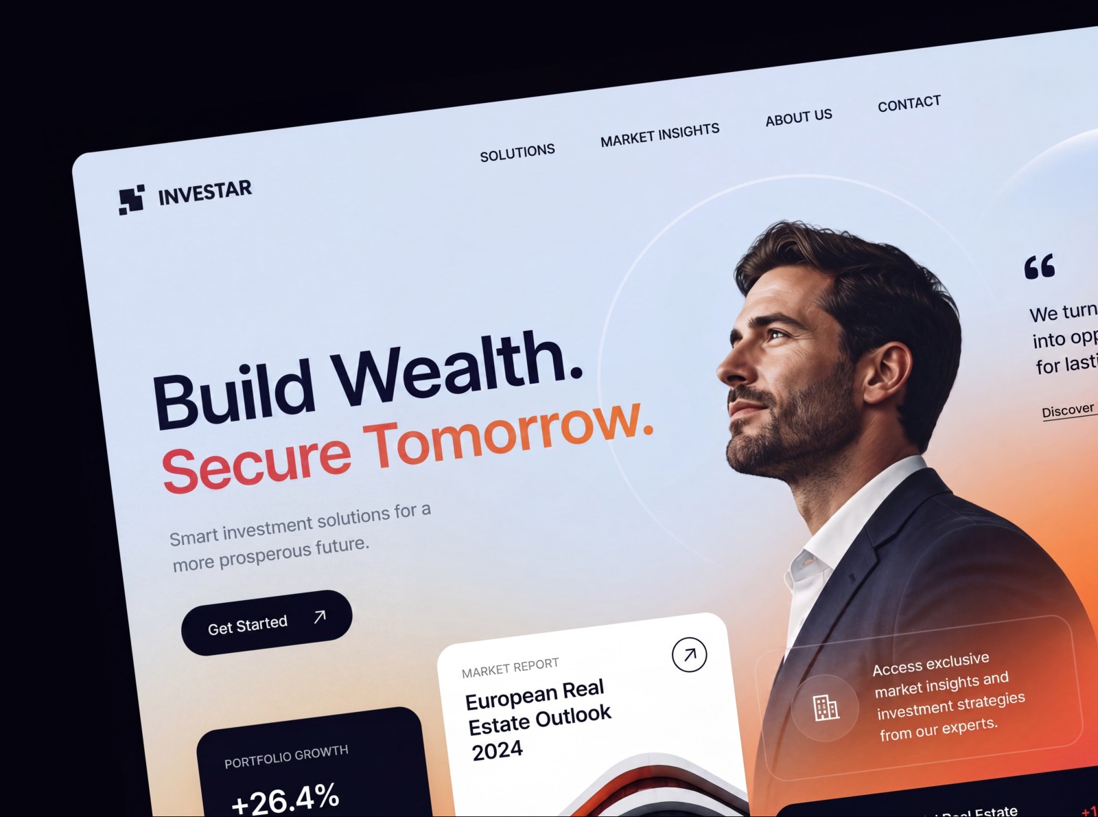 Investment Management AI Saas Website Image 0