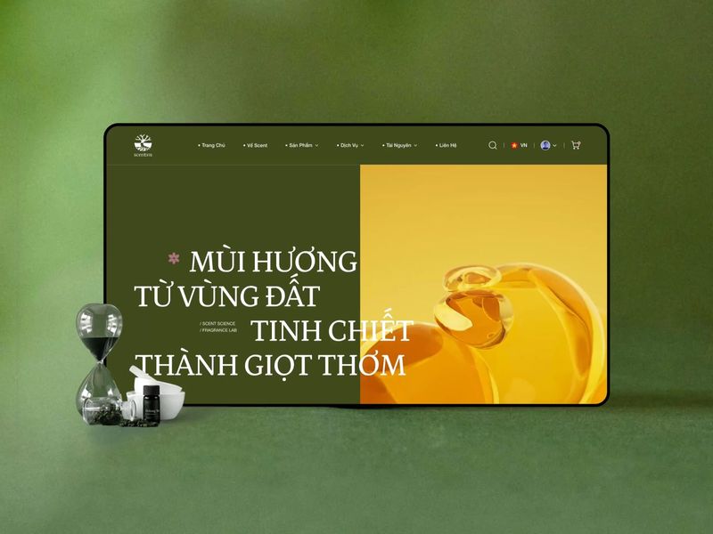 SCENT 🧪 Fragrance Lab UI Design