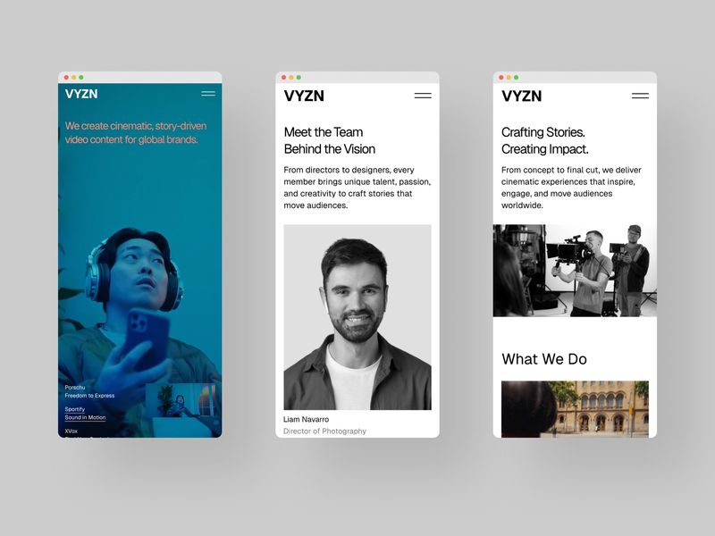 VYZN — Video Production Agency Template
