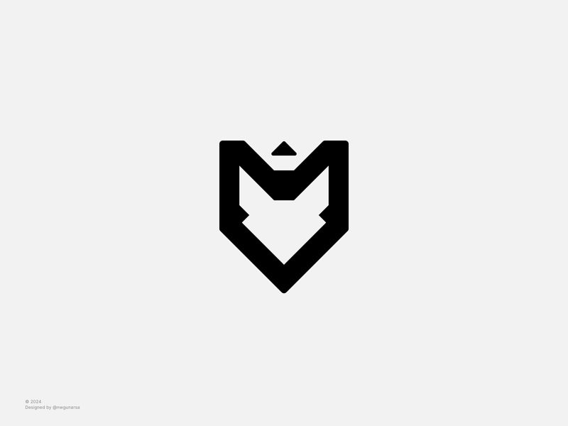 Fox & Shield Logo Design by N.W. Gunarsa