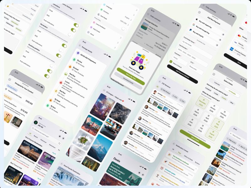 Voyage - Ultimate Travel & Booking App UI Kit
