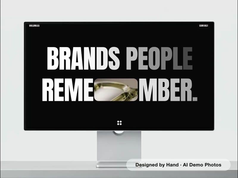 Bold Design — A Loud Portfolio Template for Brand Designers