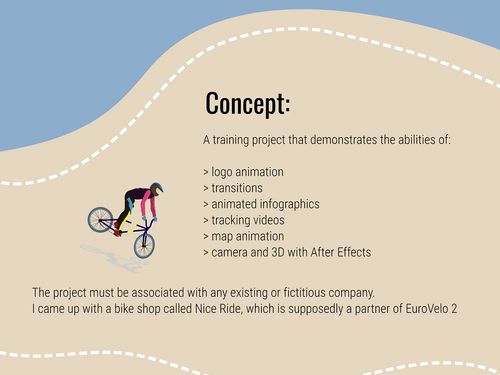 Animated Infographics 3D camera sports promo motion