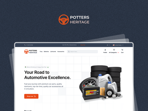 E-Commerce Landing Page for Car Parts and Accessories
