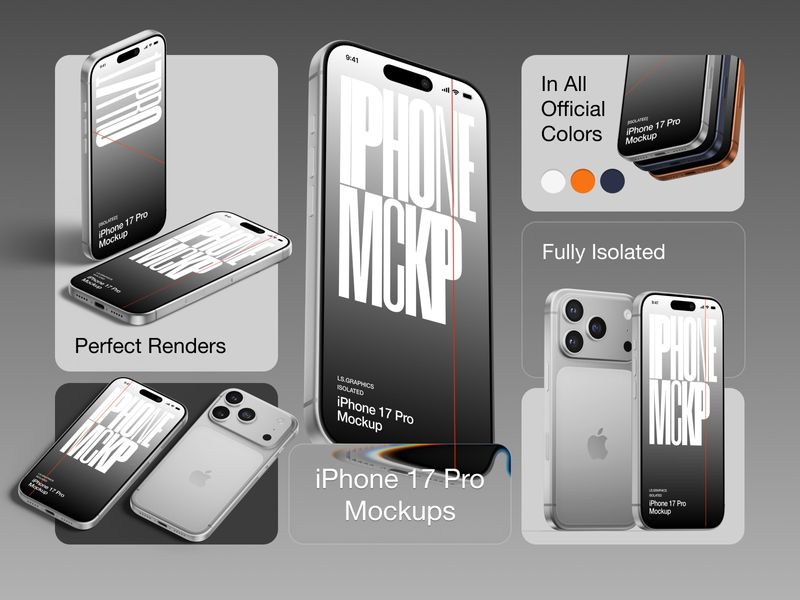 iPhone 17 Pro Mockups