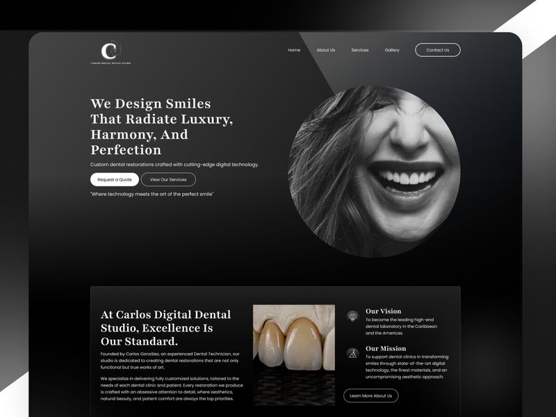 Carlos Dental — Advanced Digital Restorations Lab Website Design