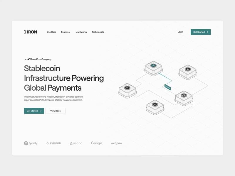 Hero illustration for global payments startup