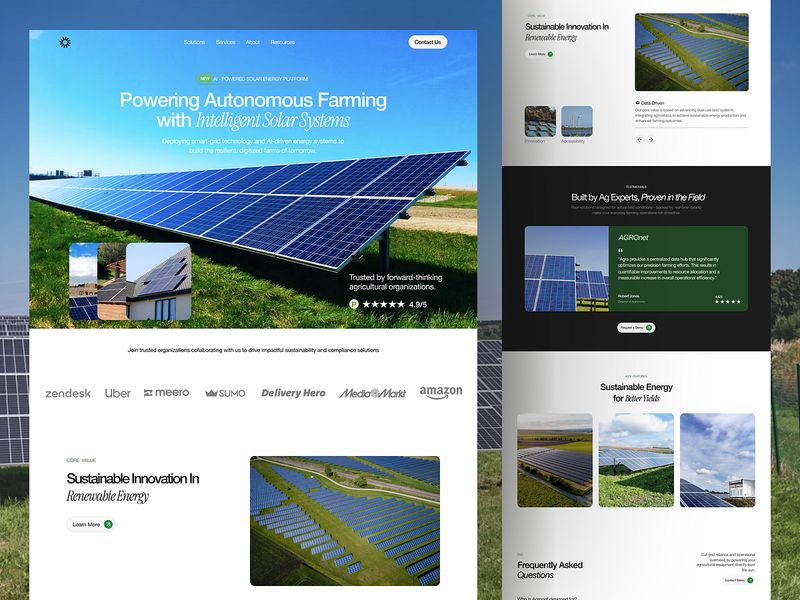 AI-Powered Solar Energy Platform — Figma to Framer