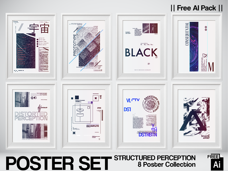 STRUCTURED PERCEPTION — Concept Poster Series FREE AI