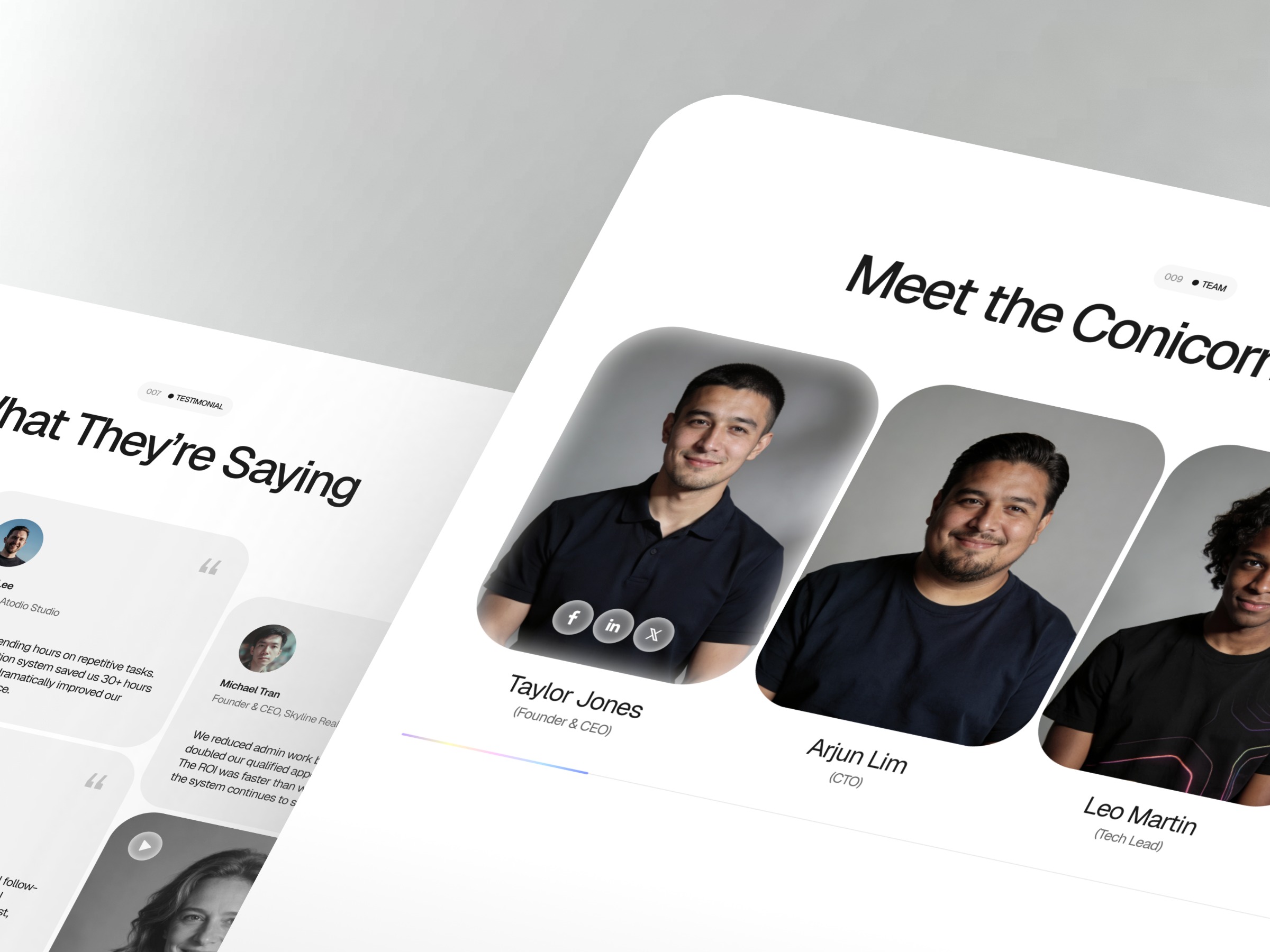 Conicorn - FREE AI Automation Agency SaaS Template Image 3