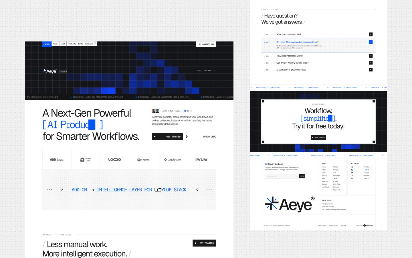 Aeye - AI Product & Technical Platform Webflow Template Image 2