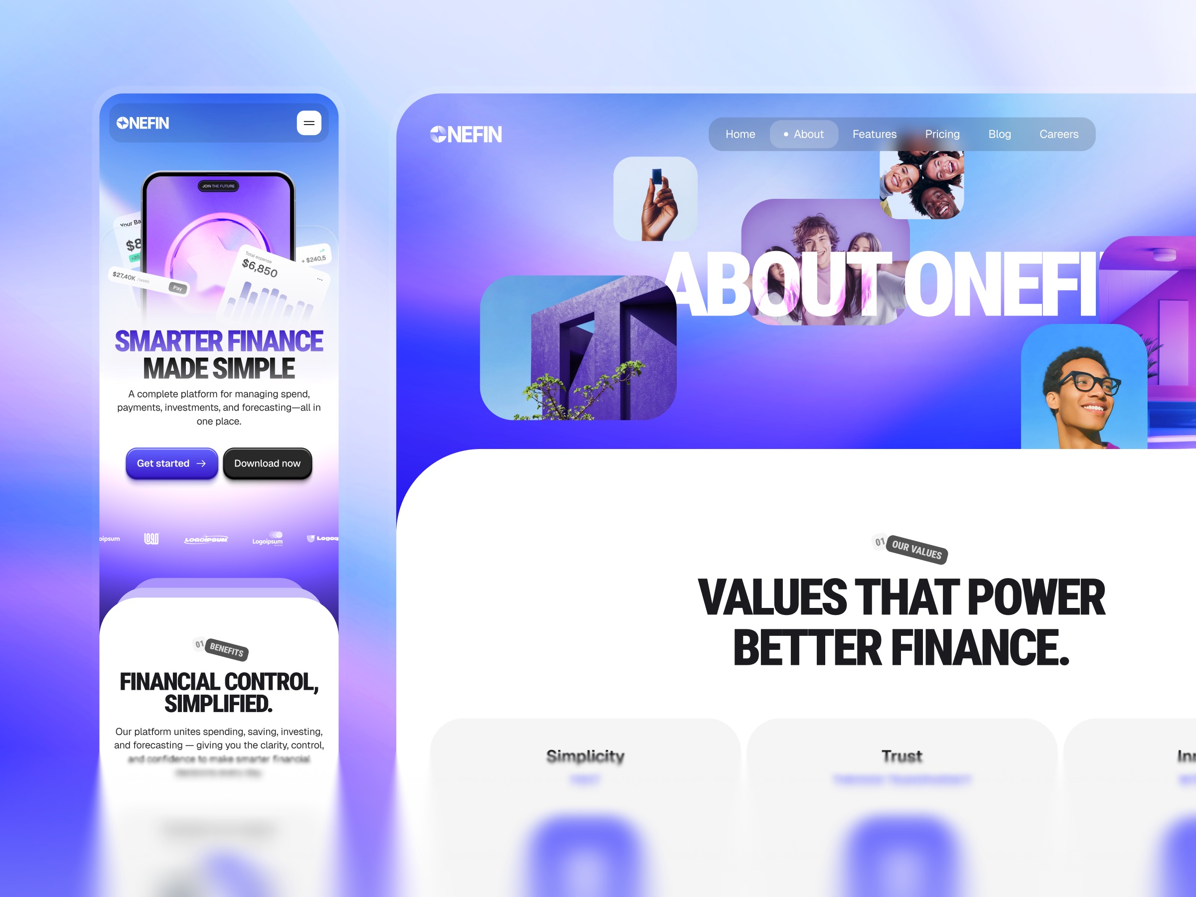 OneFin - Bold Finance SaaS Framer Template Image 1