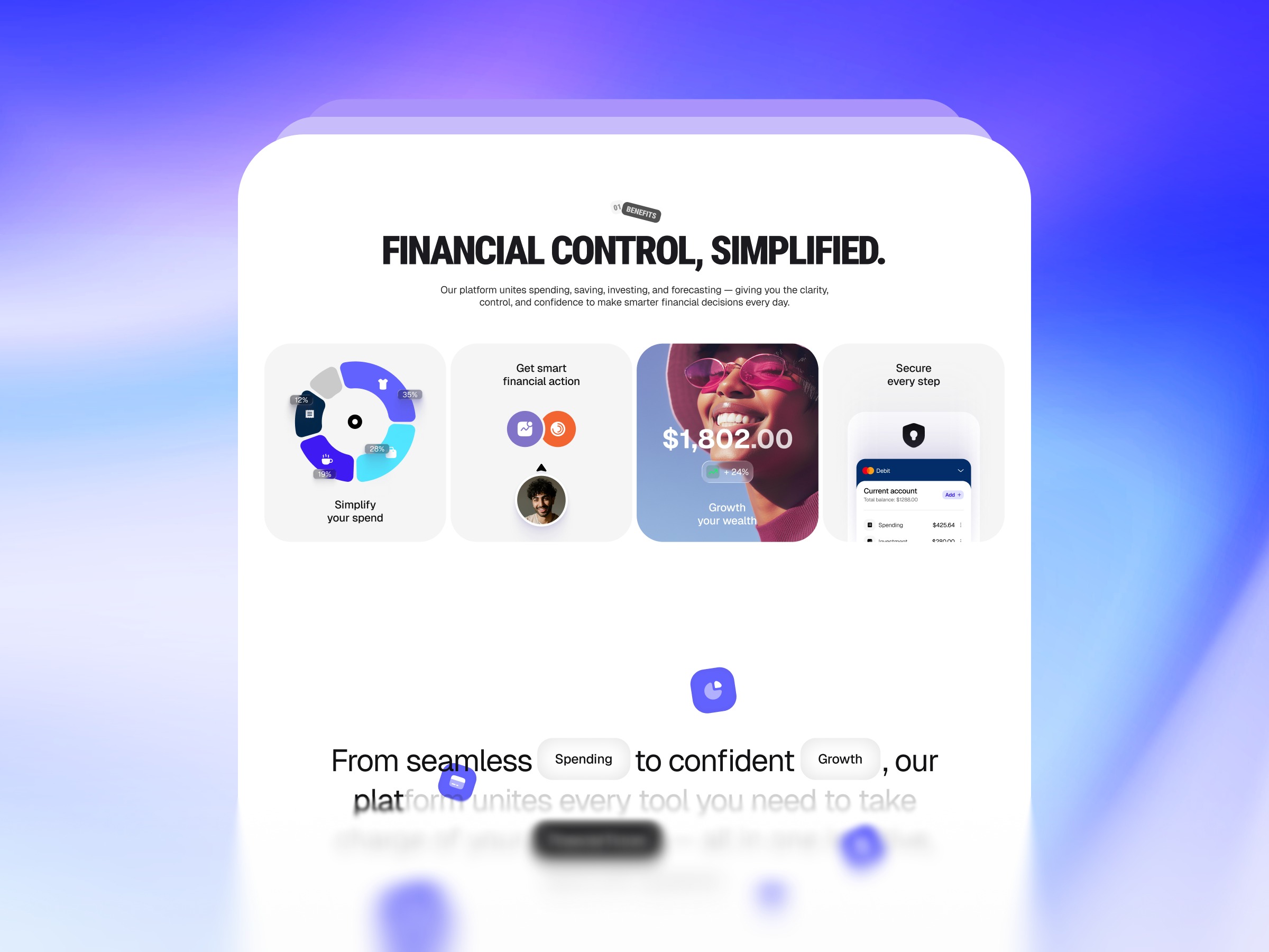 OneFin - Bold Finance SaaS Framer Template Image 2