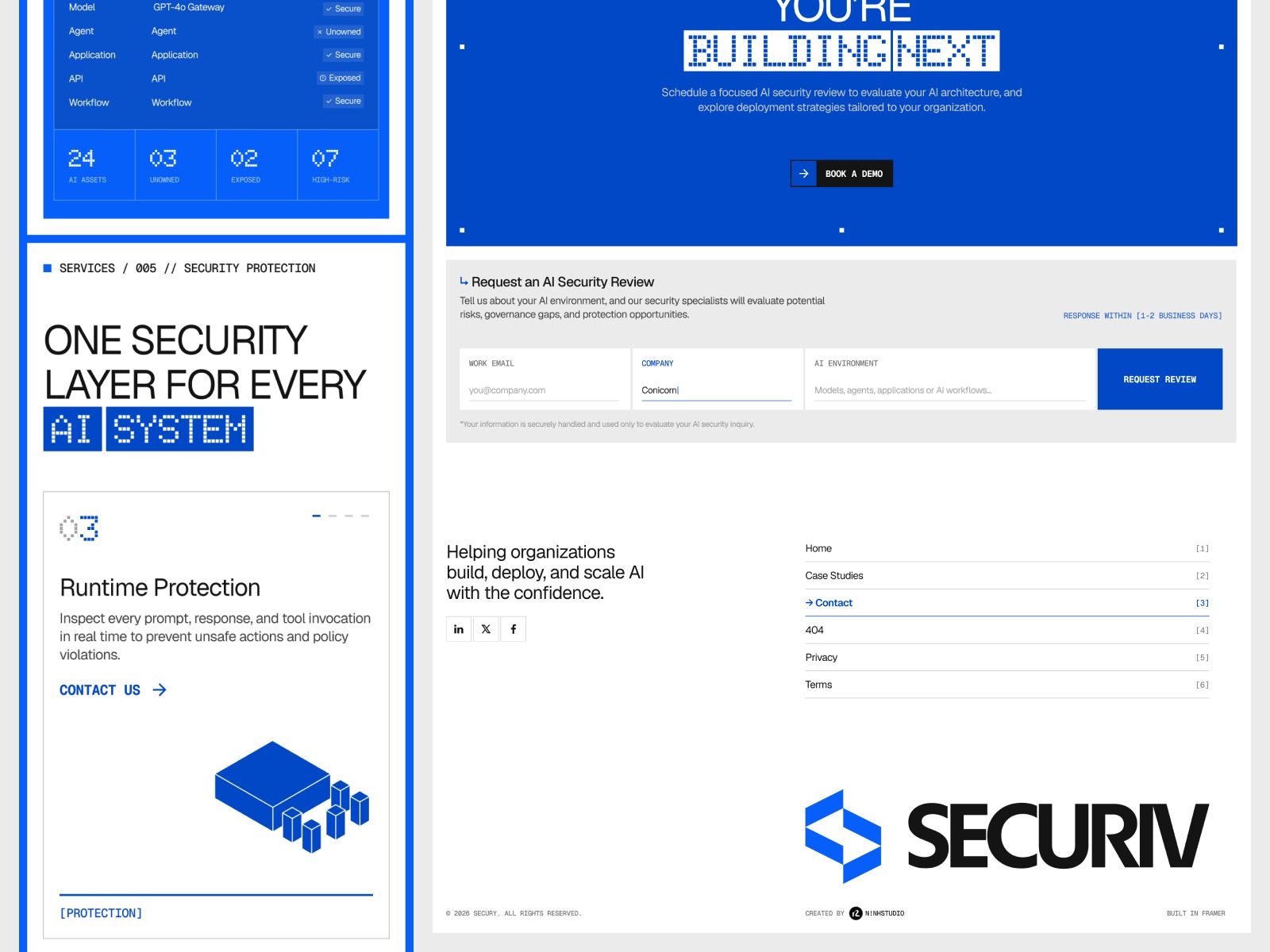 Securiv - AI Security Landing Page Image 2