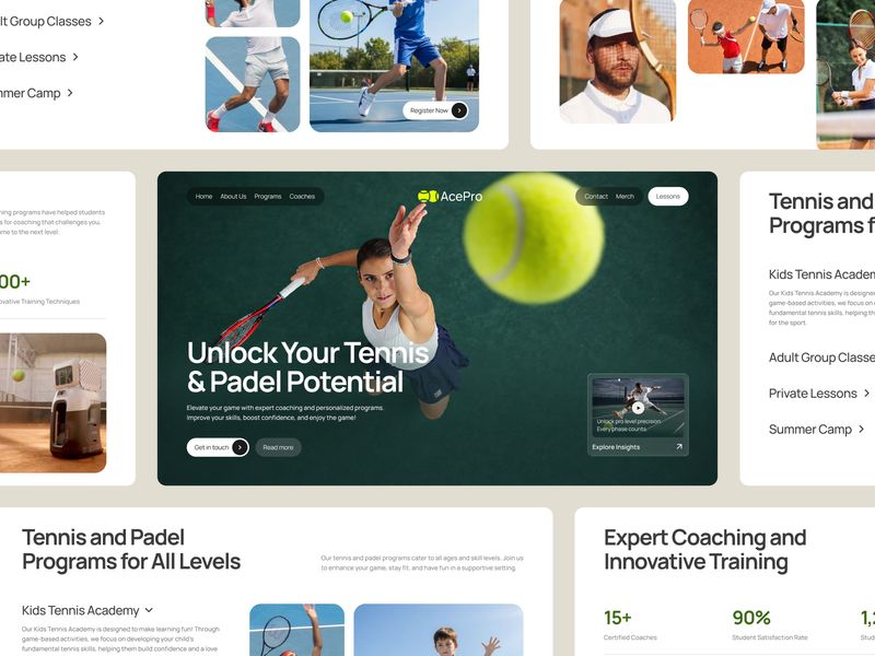 Website for a Sports Coaching ✲ AcePro