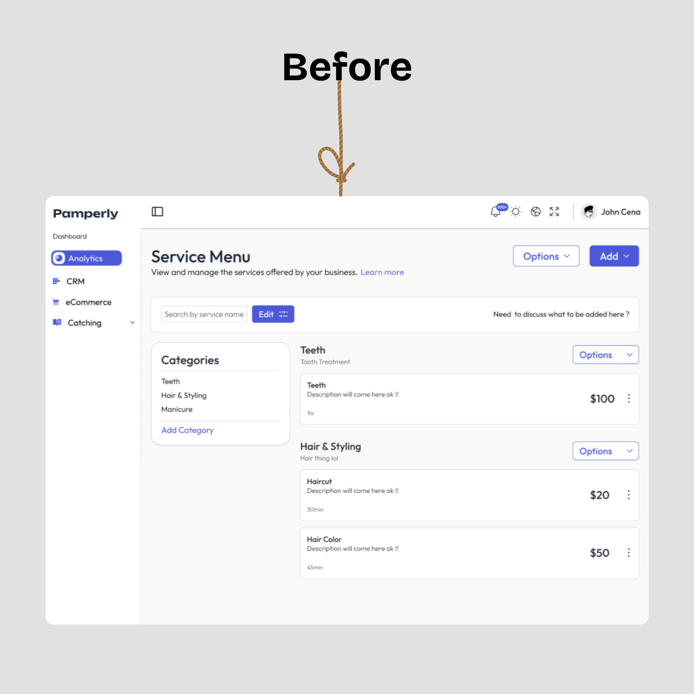 Clean User Dashboard UI design Image 0