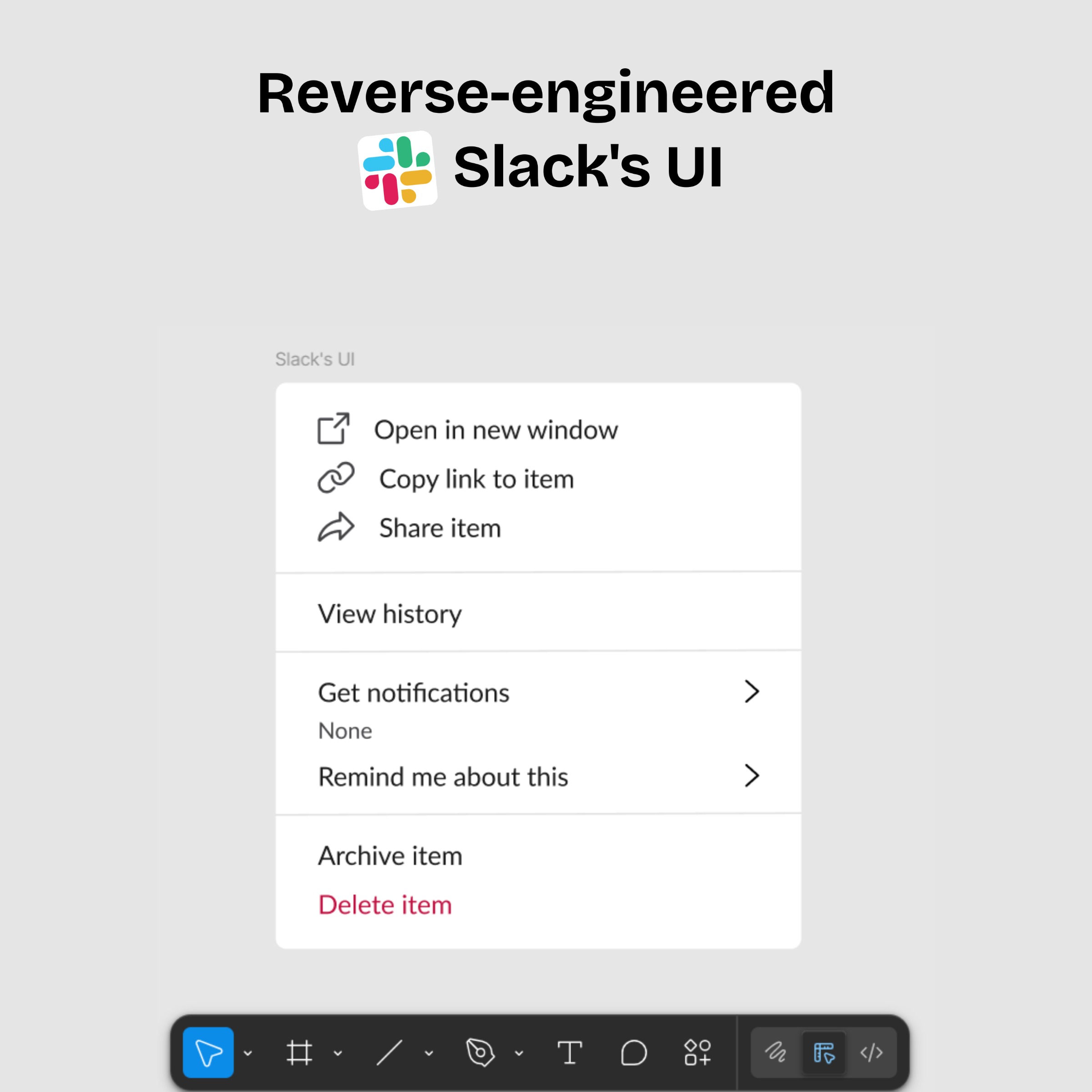 Reverse-engineered Slacks UI.