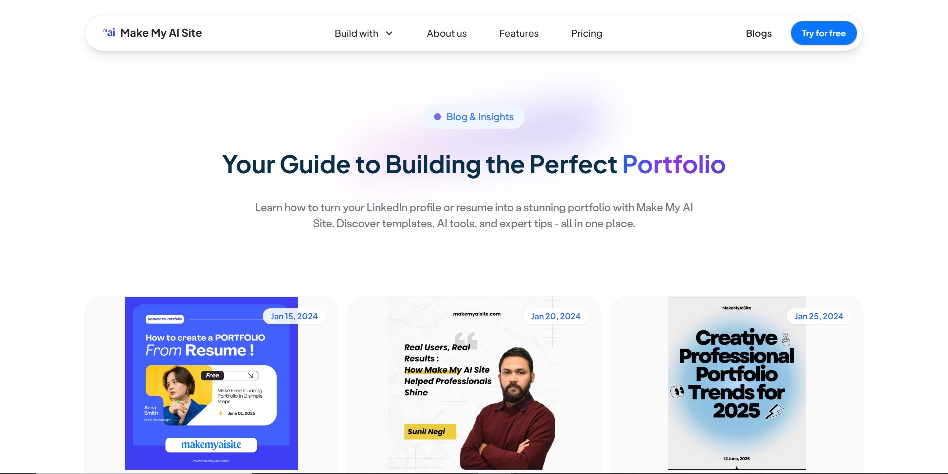 MakeMyAISite : AI-Powered Portfolio Builder Image 3