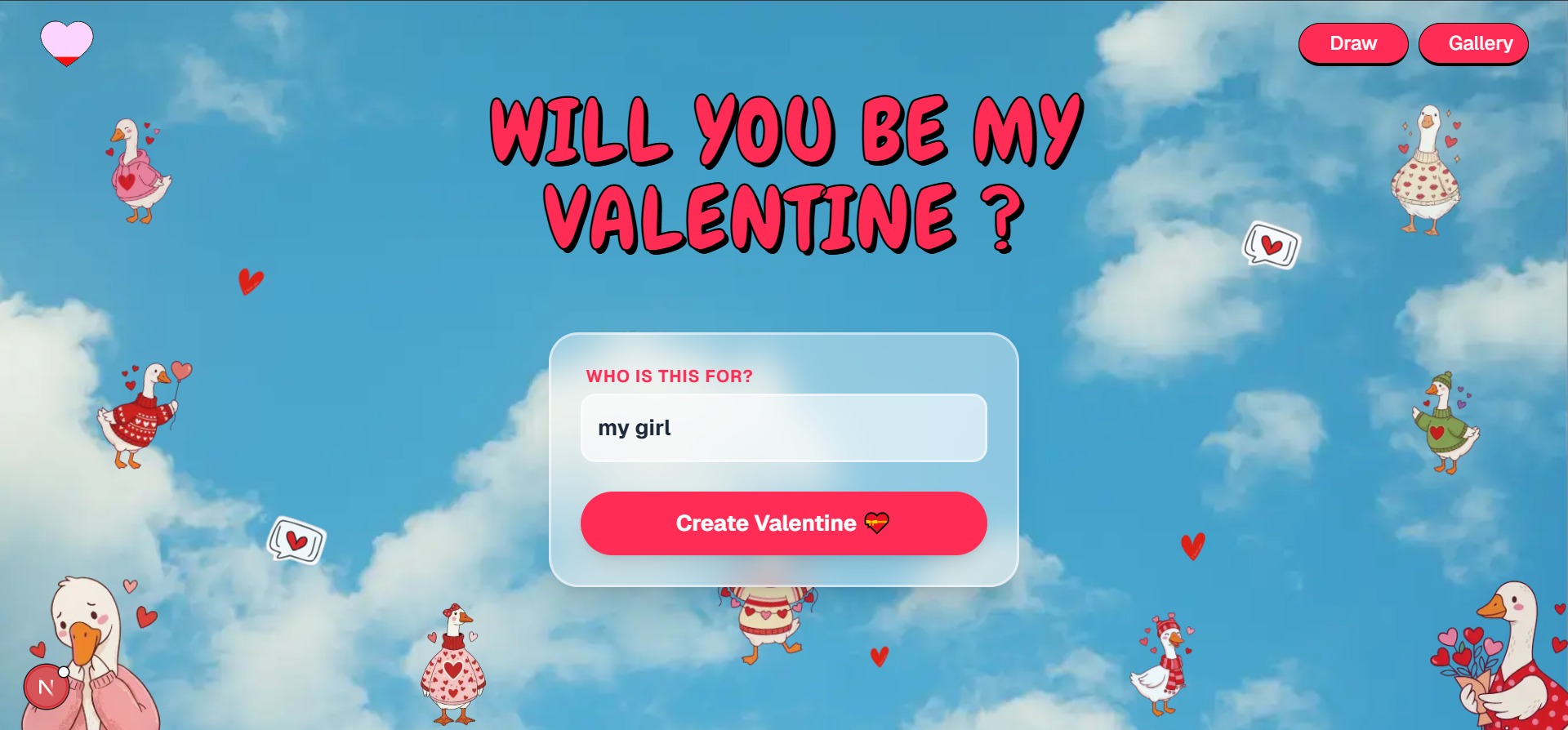 Will You Be My Valentine?