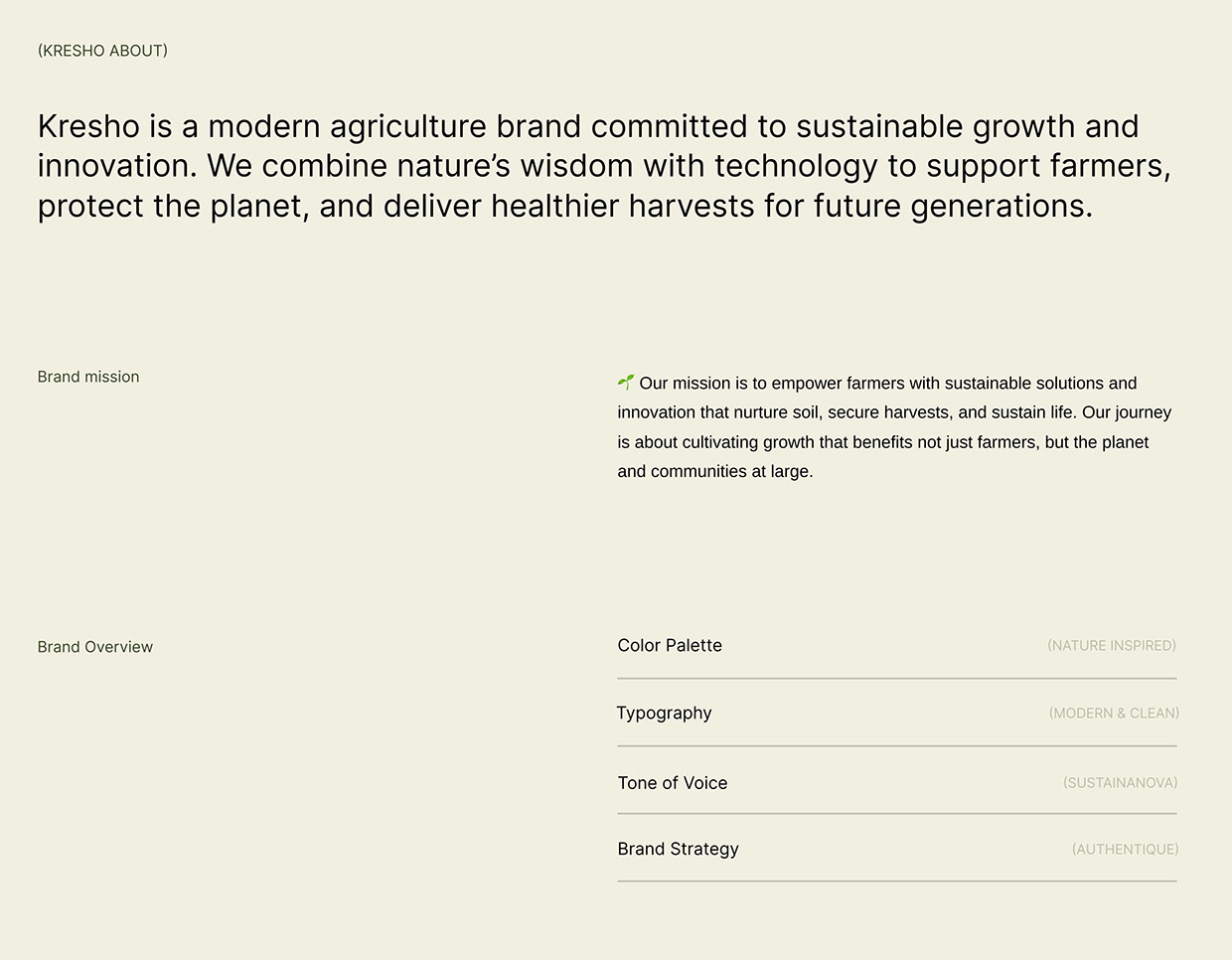 Kresho | Agriculture Brand Identity & UI/UX Image 0