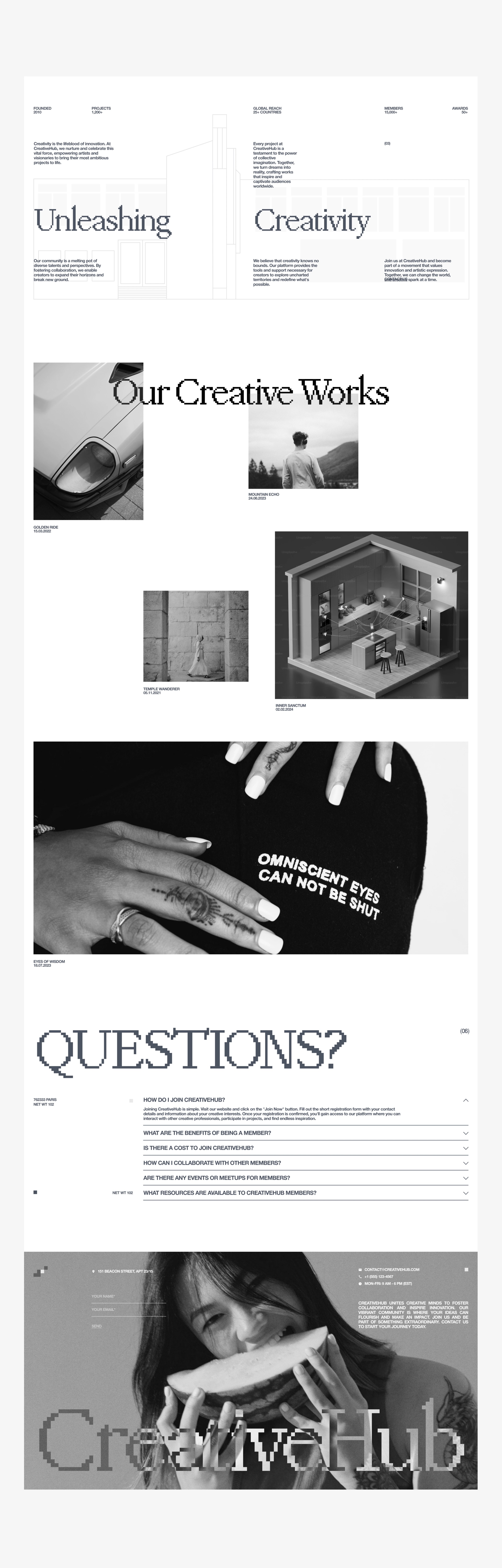 CreativeHub — Editorial Webflow Website for a Creative Community Image 2