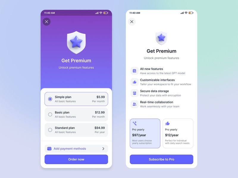 Paywall - Subscription Offer UI