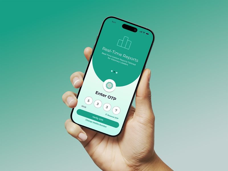 Mobile App OTP Screen UI