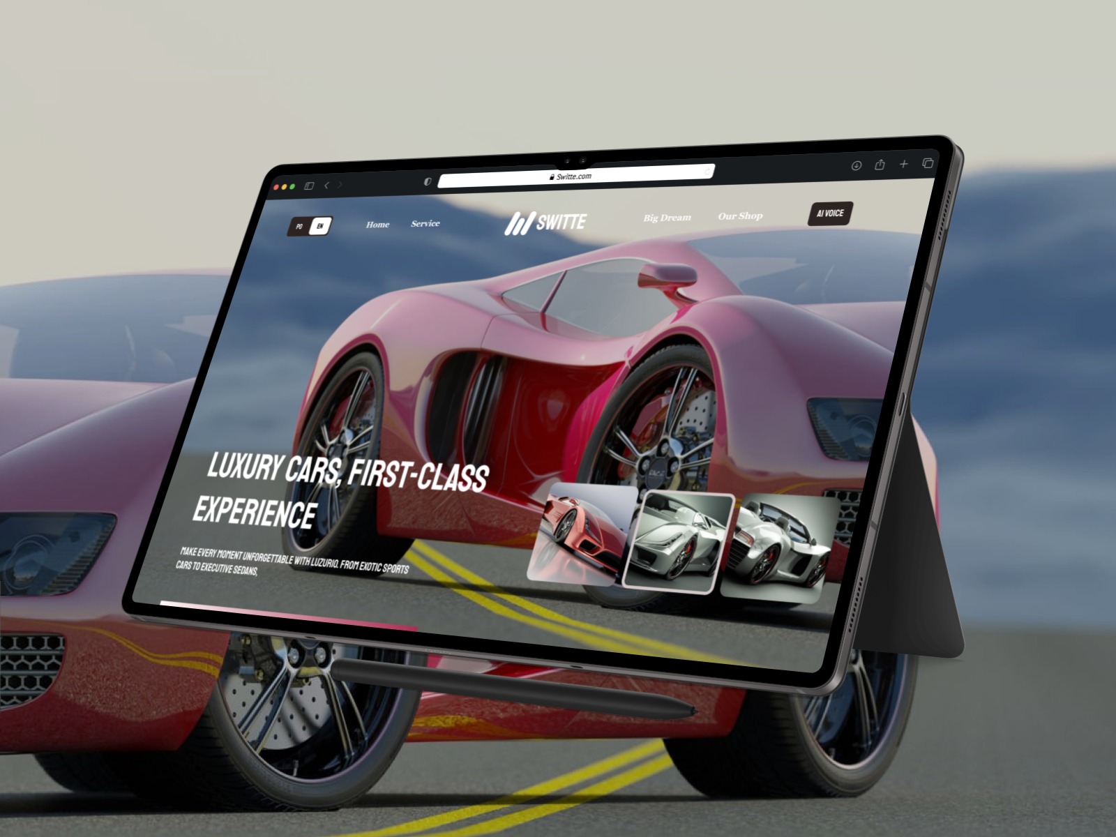 Luxury Car Brand website design Image 1