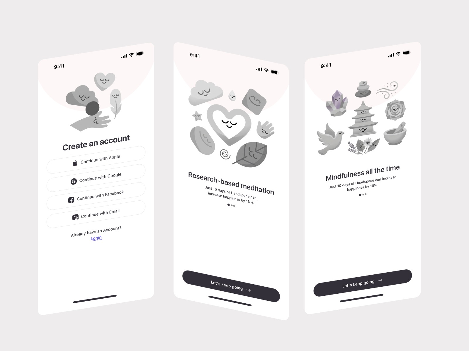App UI Redesign — Meditation Onboarding Mobile Screens Abu Bokkor Siddik 🔥 Image 1