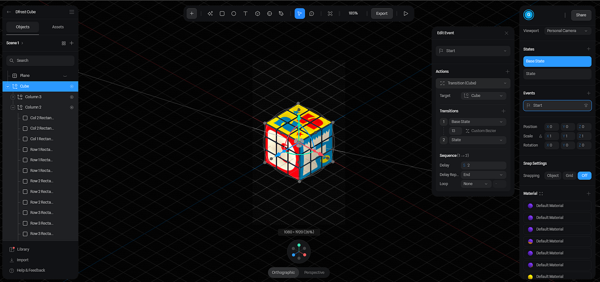 Rubik's Cube Countdown Animation | 3d Render Motion Gr Image 1