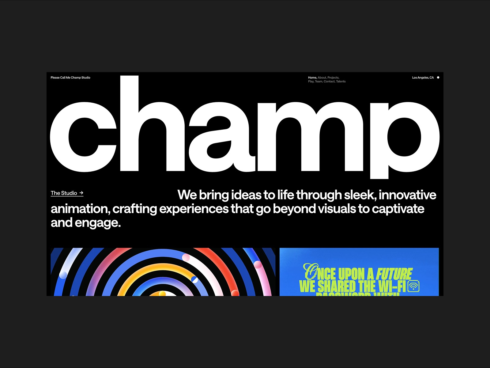 Please Call Me Champ Studio
