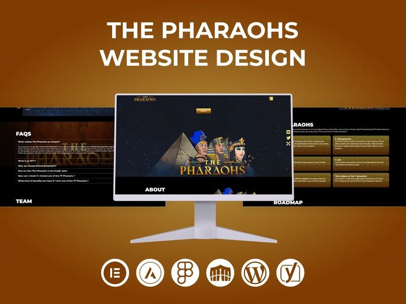 The Pharaohs NFT Landing Page