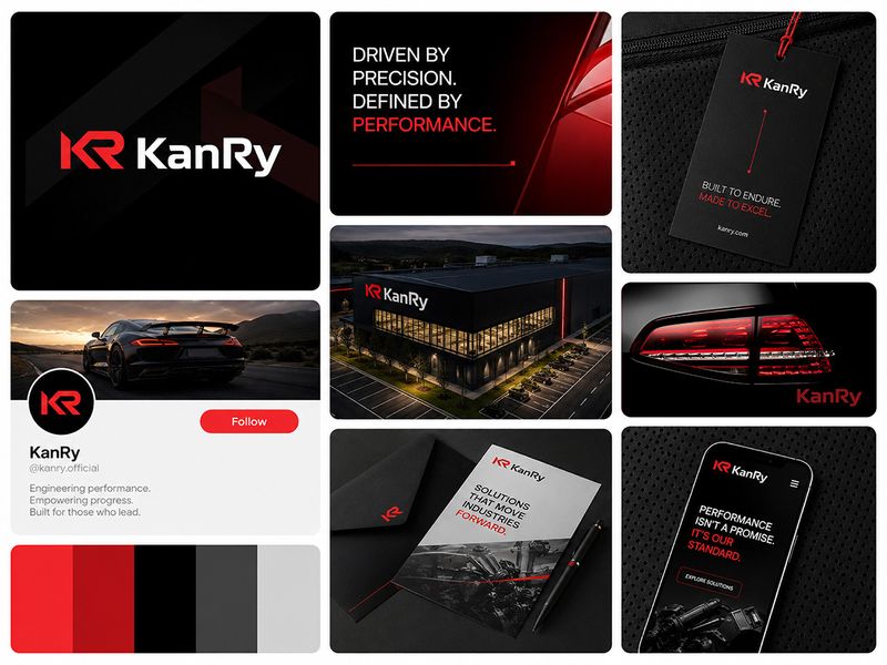 KenRy | Automotive Logo & Brand Identity Design