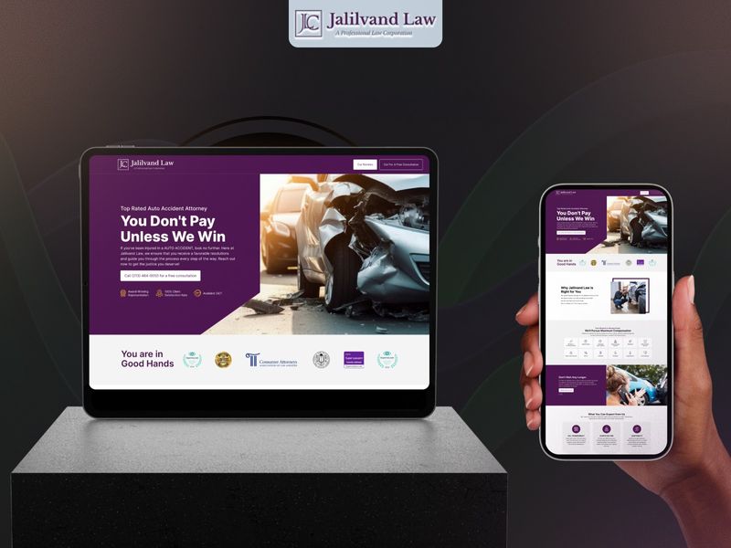 Corporate Attorney Landing Page & Mobile UI