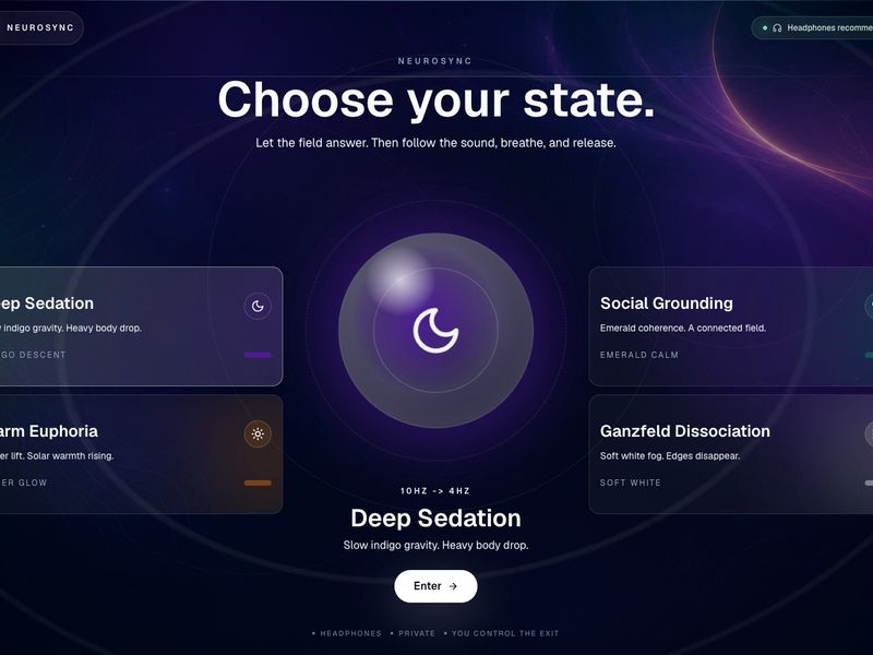 NeuroSync — An Immersive Audio-Visual State Experience