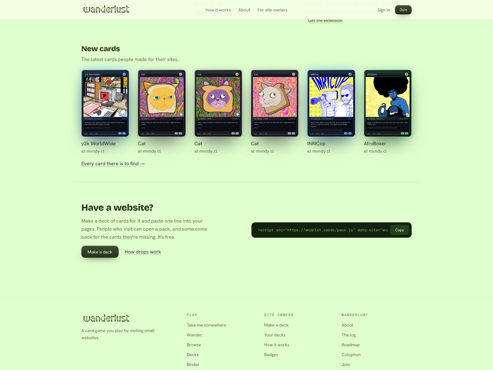 Wanderlust: collect cards hidden on the web Image 4