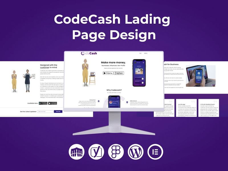 CodeCash Lading Page Design