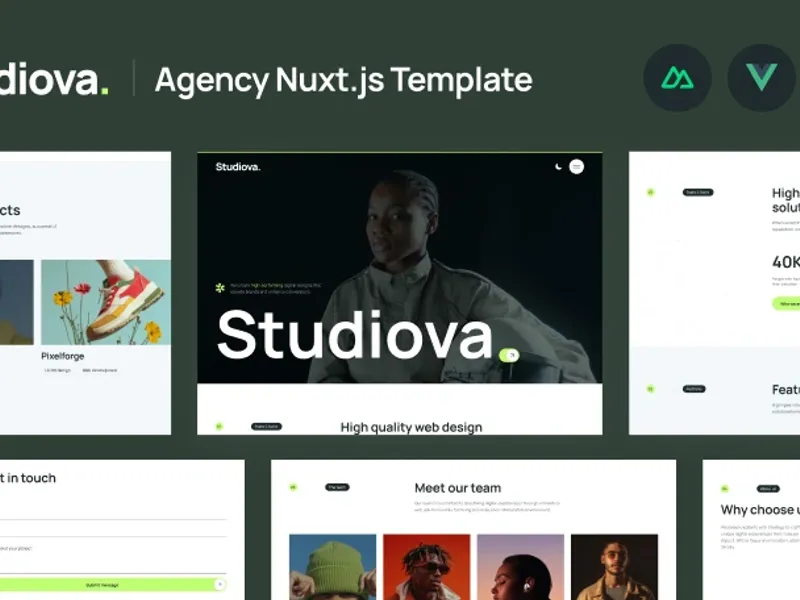 Studiova Nuxtjs Business & Agency Template