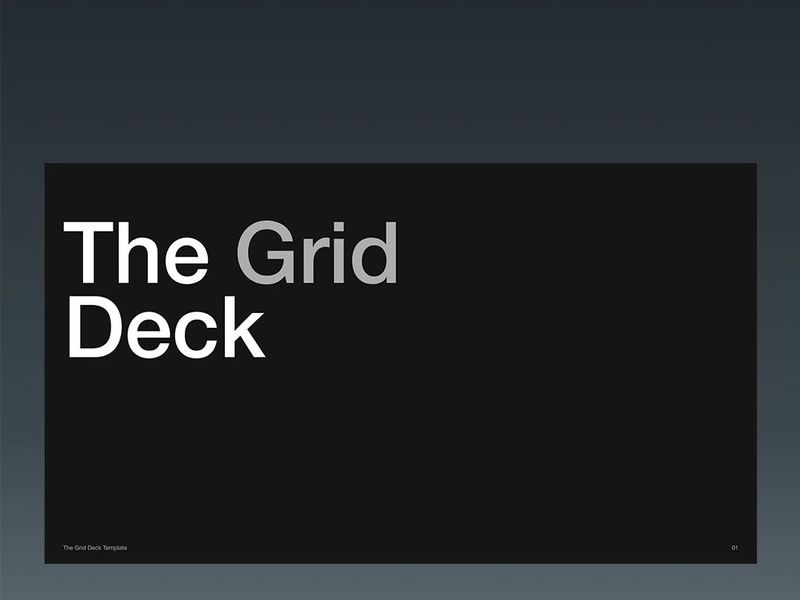 🏁 The Grid Deck Template Figma & Figma Slides